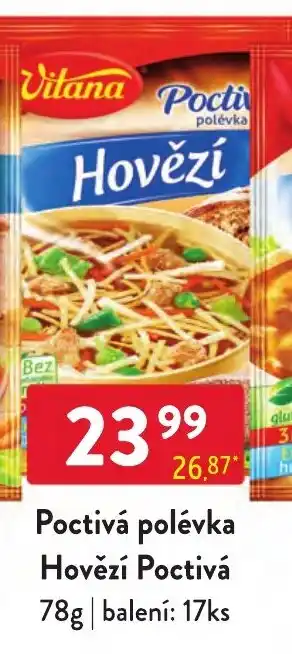 Qanto Poctivá polévka Hovězí Poctivá nabídka