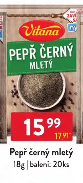 Qanto Pepř černý mletý nabídka