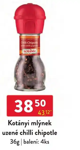 Qanto Kotányi mlýnek uzené chilli chipotle nabídka