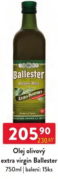 Qanto Olej olivový extra virgin Ballester 750ml nabídka