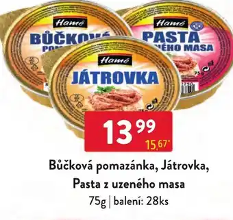 Qanto Bůčková pomazánka, Játrovka, Pasta z uzeného masa nabídka