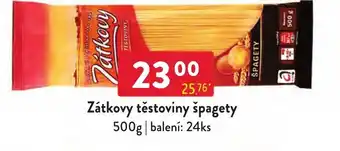 Qanto Zátkovy těstoviny špagety nabídka