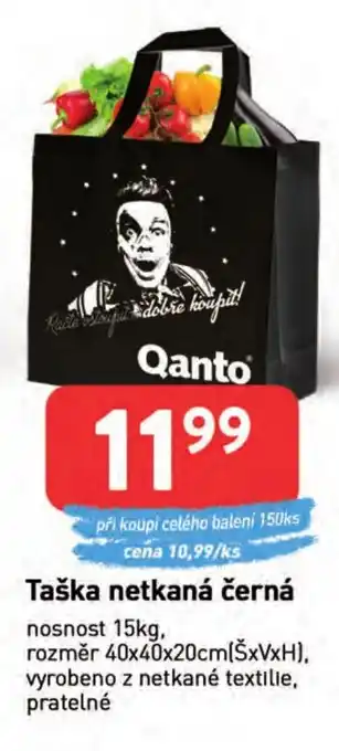 Qanto Taška netkaná černá nabídka