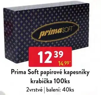 Qanto Prima Soft papírové kapesníky krabička 100ks nabídka