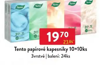 Qanto Tento papírové kapesníky 10×10ks nabídka