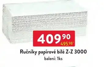 Qanto Ručníky papírové bílé Z-Z 3000 nabídka