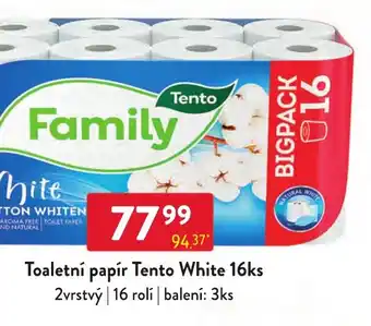 Qanto Toaletní papír Tento White 16ks nabídka