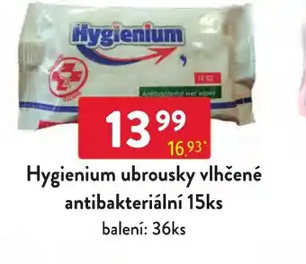 Qanto Hygienium ubrousky vlhčené antibakteriální 15ks nabídka