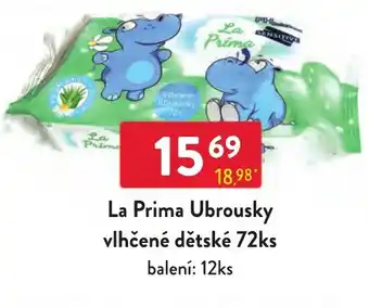 Qanto La Prima Ubrousky vlhčené dětské 72ks nabídka