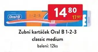 Qanto Zubní kartáček Oral B 1-2-3 classic medium nabídka