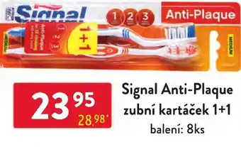 Qanto Signal Anti-Plaque zubní kartáček 1+1 nabídka