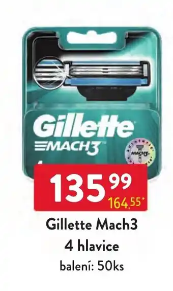 Qanto Gillette Mach3 4 hlavice nabídka
