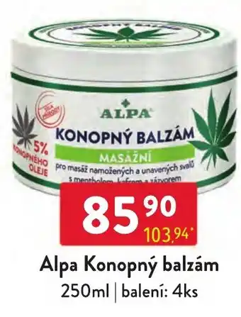 Qanto Alpa Konopný balzám nabídka