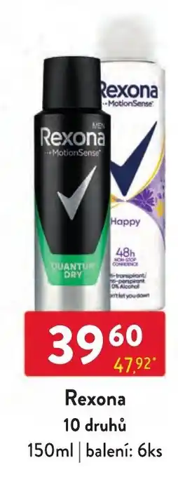 Qanto Rexona 10 druhů nabídka