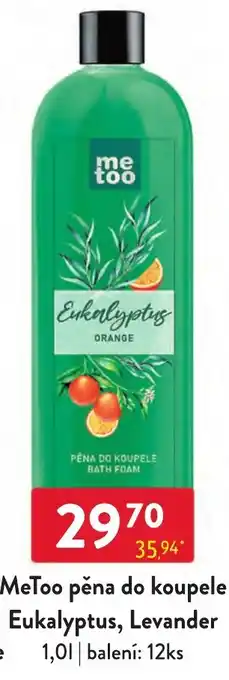Qanto MeToo pěna do koupele Eukalyptus, Levander nabídka