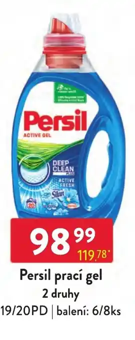 Qanto Persil prací gel 2 druhy nabídka