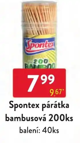 Qanto Spontex párátka bambusová 200ks nabídka