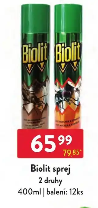 Biolit sprej 2 druhy 400ml
