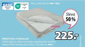 JYSK PŘIKRÝVKA STORSALEN nabídka