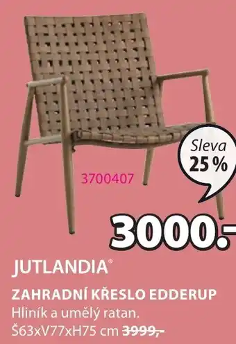 JYSK ZAHRADNÍ KŘESLO EDDERUP nabídka