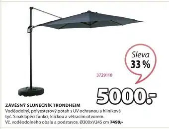 JYSK ZÁVĚSNÝ SLUNEČNÍK TRONDHEIM nabídka