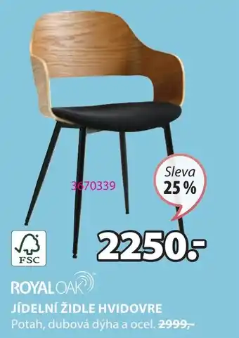 JYSK JÍDELNÍ ŽIDLE HVIDOVRE nabídka