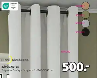 JYSK ZÁVĚS ANTEN nabídka