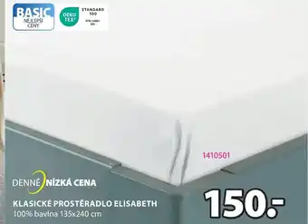 JYSK KLASICKÉ PROSTĚRADLO ELISABETH nabídka