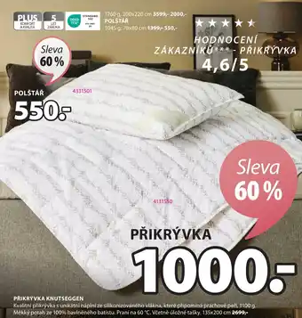JYSK PŘIKRÝVKA KNUTSEGGEN nabídka