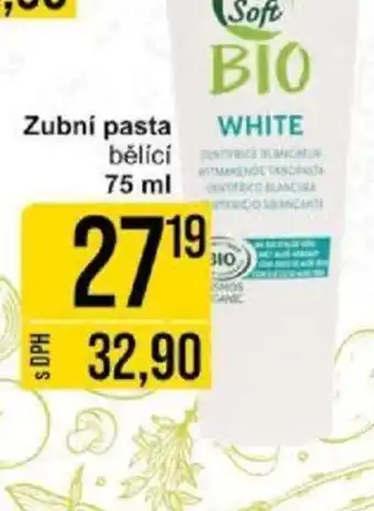 Jip Zubní pasta bělící 75 ml nabídka