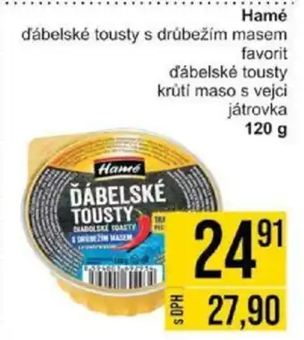 Jip Hamé ďábelské tousty s drůbežím masem nabídka