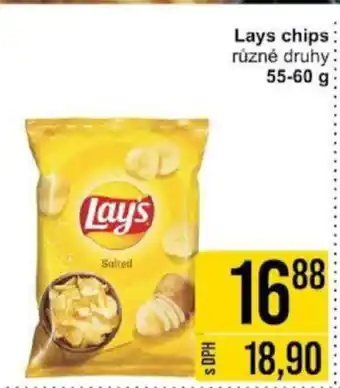 Jip Lays chips 55-60 g nabídka