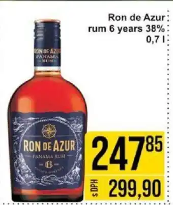 Jip Ron de Azur rum 6 years 38% nabídka