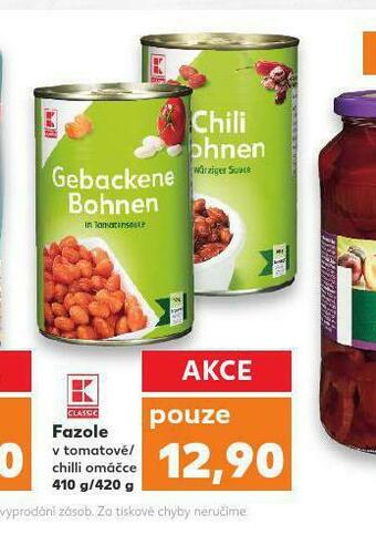 Kaufland Fazole nabídka