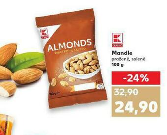 Kaufland Mandle pražené, solené nabídka