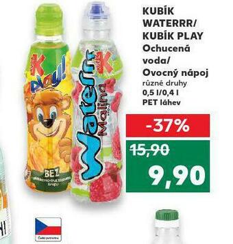 Kaufland Kubík waterrr / kubík play nabídka