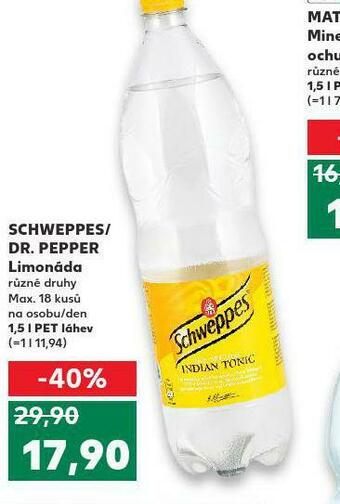 Kaufland Schweppes / dr. pepper nabídka