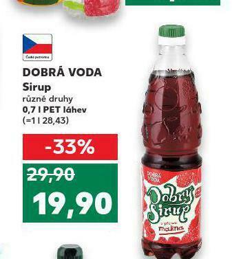 Kaufland Dobrá voda sirup nabídka