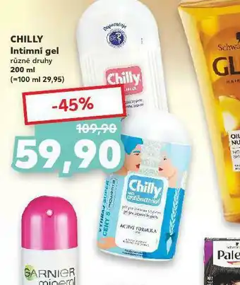 Kaufland Chilly intimní mycí gel nabídka