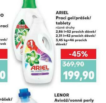 Kaufland Ariel prací prostředek nabídka