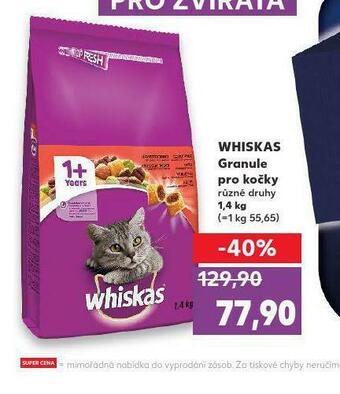Kaufland Whiskas granule pro kočky nabídka
