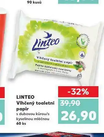 Kaufland Lnteo vlhčený toaletní papír nabídka