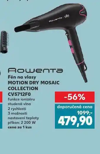 Kaufland Fén na vlasy rowenta nabídka