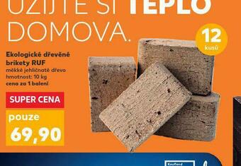 Kaufland Ekologické dřevěné brikety ruf nabídka