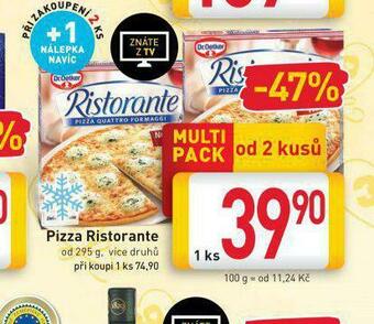 Billa Pizza ristorante nabídka