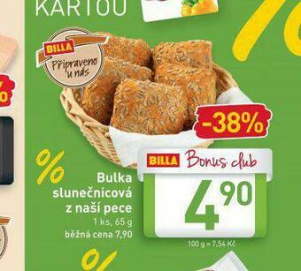 Billa Bulka slunečnicová nabídka