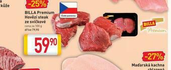 Billa Billa premium hovězí steak ze svíčkové nabídka