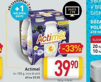 Billa Actimel nabídka