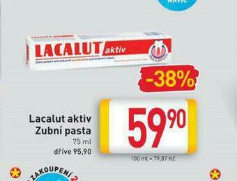 Billa Lacalut aktiv zubní pasta nabídka