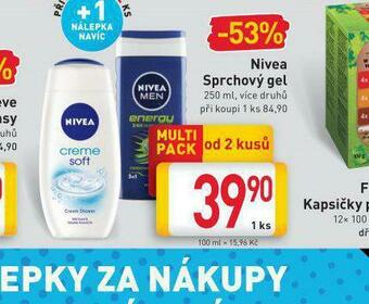 Billa Nivea sprchový gel nabídka